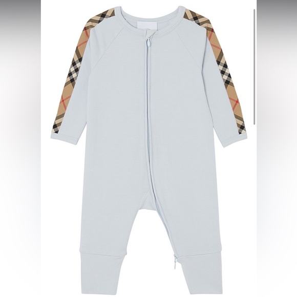 Burberry Other - BURBERRY - BABY ICE BLUE PLAYSUIT - SIZE 18M